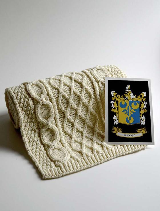 aran cashmere Kenny Clan Scarf