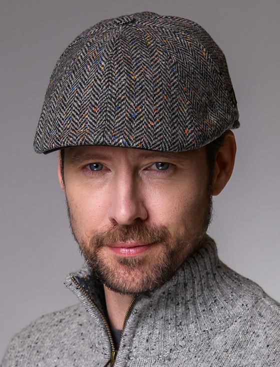 Aran Cashmere Killarney Pub Cap - Grey