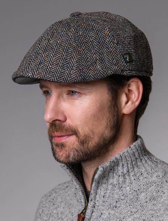 aran cashmere Killarney Pub Cap - Grey