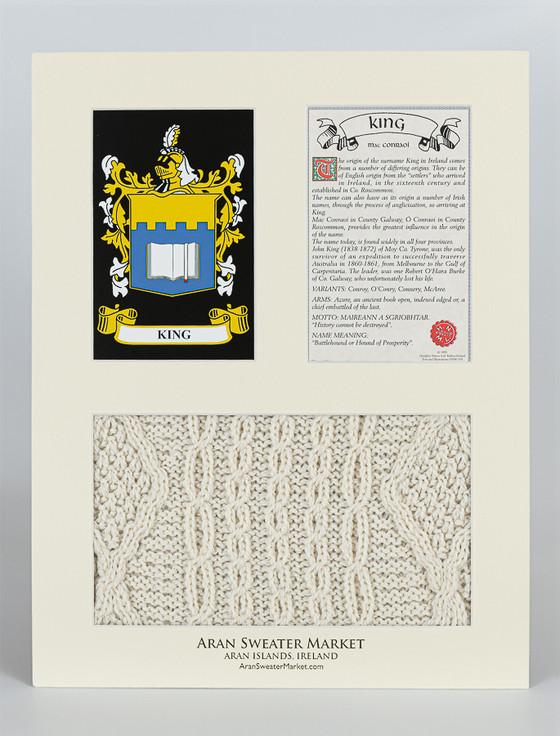 Aran Cashmere King Clan Aran & History Display