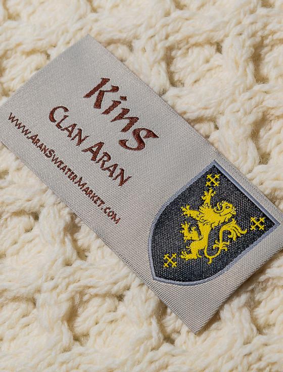 Aran Cashmere King Clan Aran Poncho