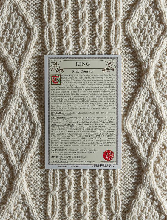 Aran Cashmere King Clan Scarf
