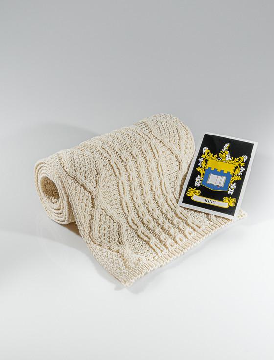 aran cashmere King Clan Scarf