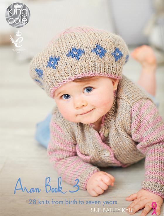 aran cashmere King Cole Aran Knitting Book 3