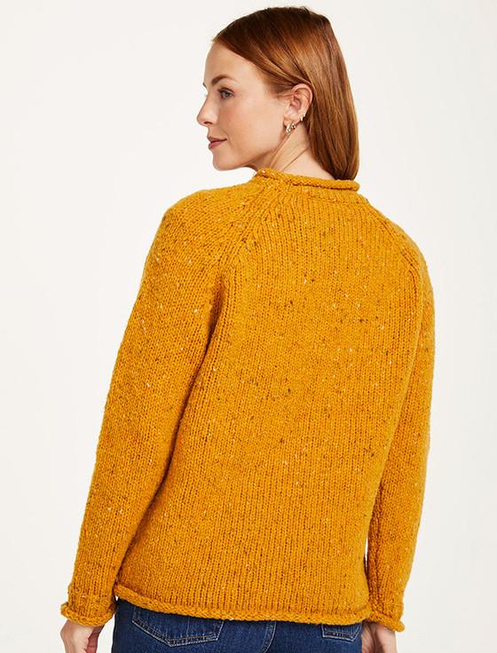 Aran Cashmere Ladies Roll Neck Wool Sweater