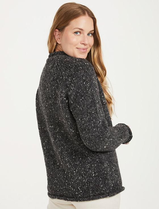 Aran Cashmere L‎adies Roll Neck Wool Sweater