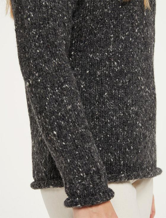 Aran Cashmere L‎adies Roll Neck Wool Sweater