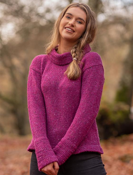 Aran Cashmere Ladies Wool Swing Tunic