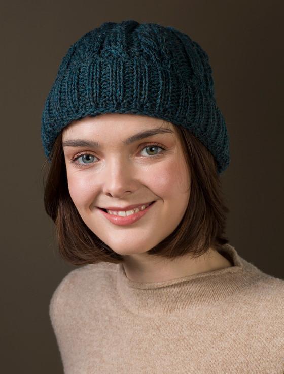 Aran Cashmere Ladies Aran Heri‎tage Cable Wool Hat
