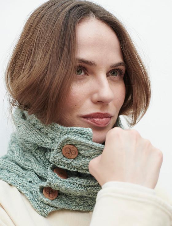 aran cashmere Ladies Aran Merino Buff