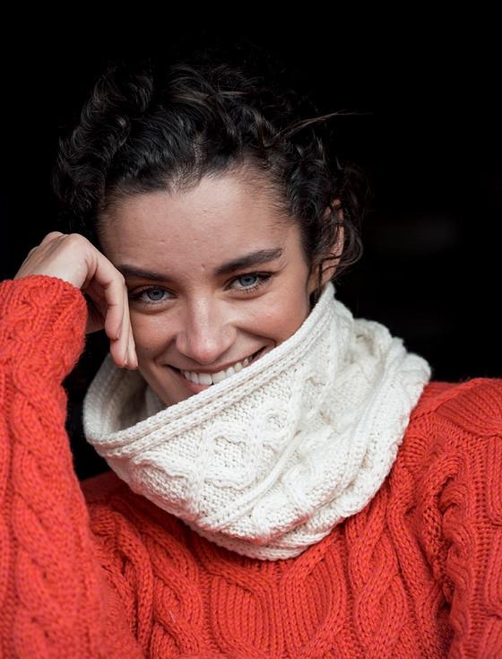 aran cashmere Ladies Extra Soft Aran Snood