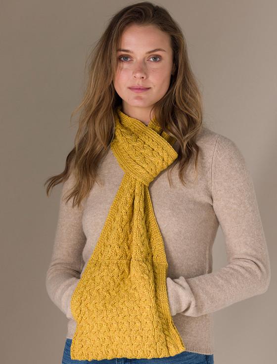Aran Cashmere Ladies Pull Through Scarf