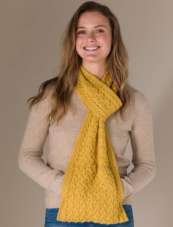 aran cashmere Ladies Pull Through Scarf