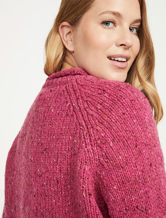 Aran Cashmere Ladies Roll Neck Wool Sweater