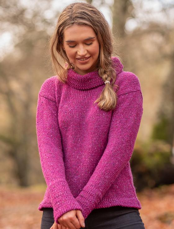 Aran Cashmere Ladies Wool Swing Tunic