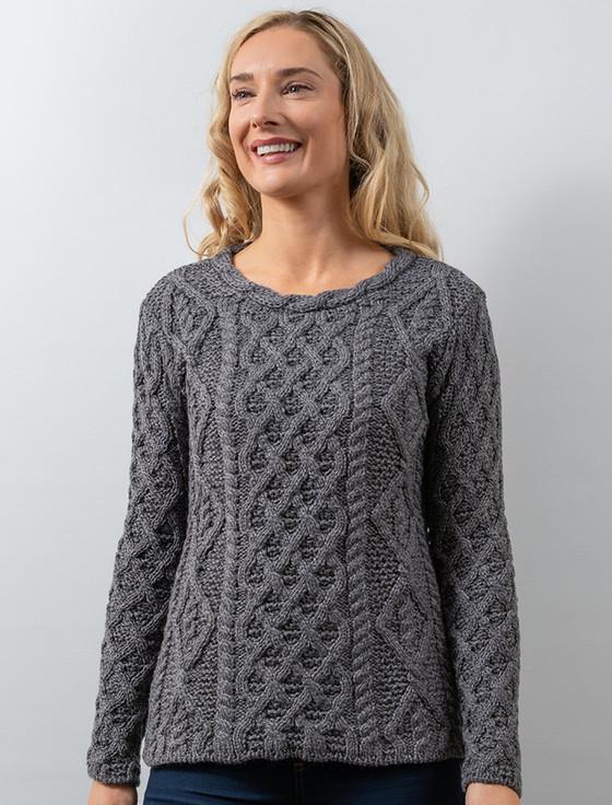 aran cashmere ‎Lambay Aran Sw‎eater for Women‎‎‎‎‎‎‎