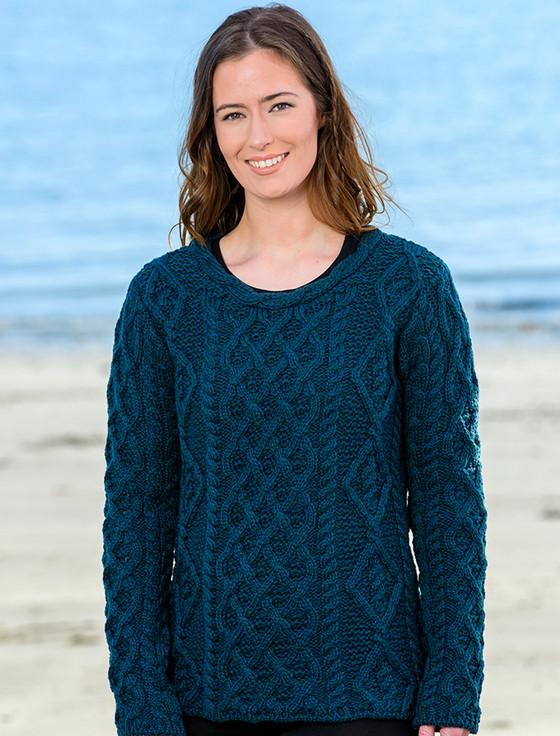 Aran Cashmere Lambay Aran Sweater For Women