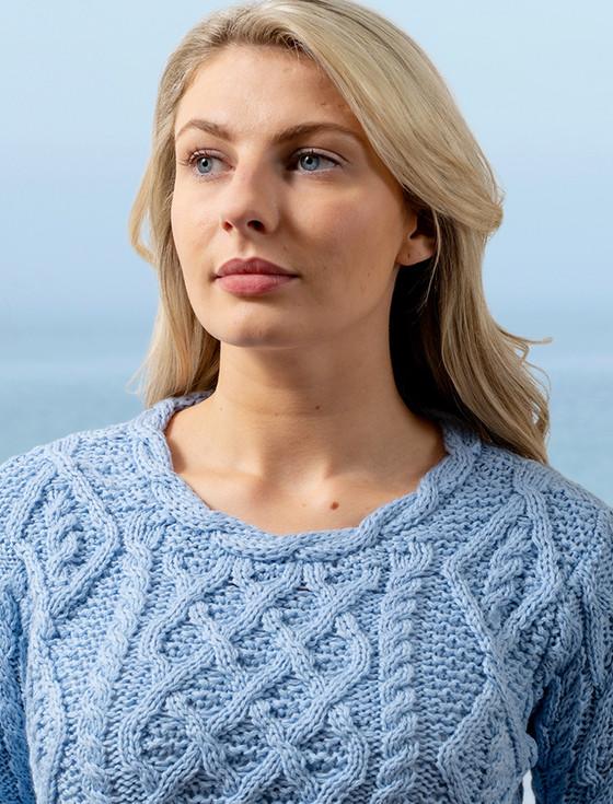 Aran Cashmere Lambay Aran Sweater For Women‎