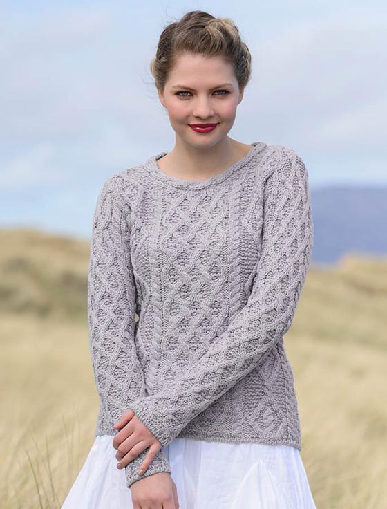 aran cashmere Lambay Aran Sweater for Women