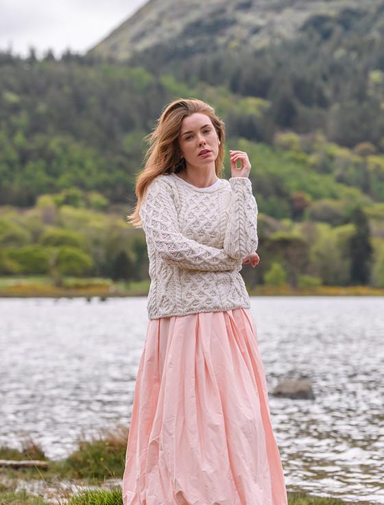 aran cashmere Lambay Aran Sweater for Women