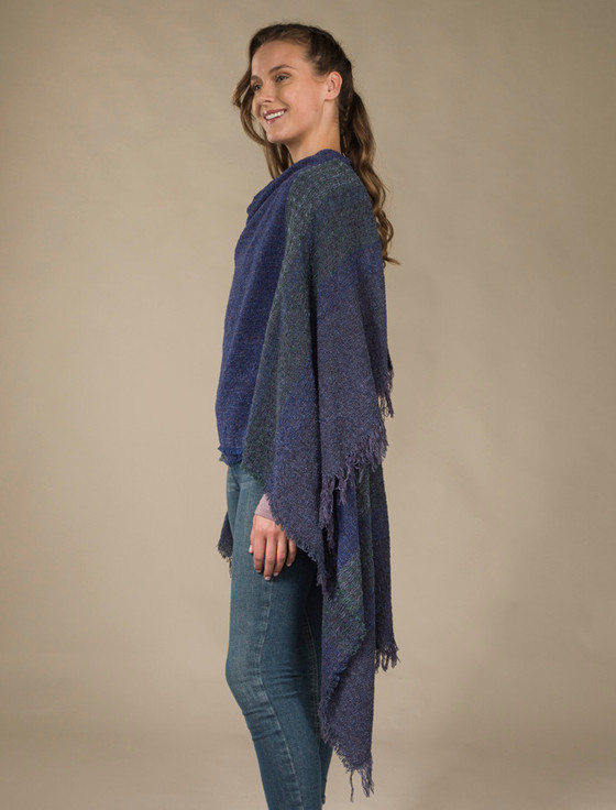 Aran Cashmere Lambswool Celtic Ruana Wrap‎‎‎‎‎‎‎‎‎‎‎‎‎‎‎‎‎‎‎‎‎