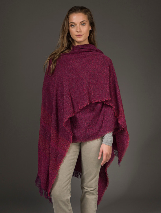 aran cashmere Lambswool Celtic Ruana Wrap‎‎‎‎‎‎‎‎‎‎