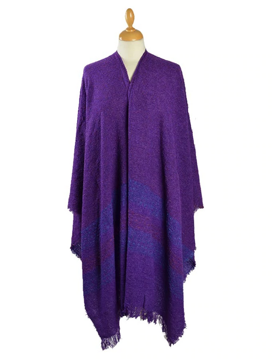 aran cashmere Lambswool Celtic Ruana Wrap‎‎‎‎‎‎