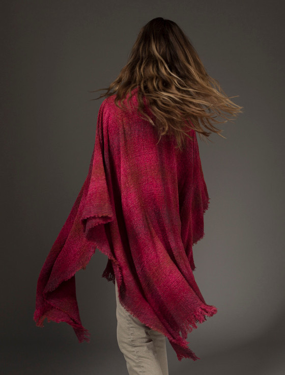 Aran Cashmere Lambswool Celtic Ruana Wrap‎‎‎‎‎‎‎‎‎‎‎‎‎‎‎‎‎‎‎‎