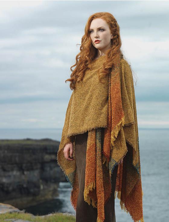 Aran Cashmere Lambswool Celtic Ruana Wrap‎‎‎‎‎‎‎‎‎‎‎‎‎‎‎‎‎‎‎‎‎‎‎‎‎‎‎