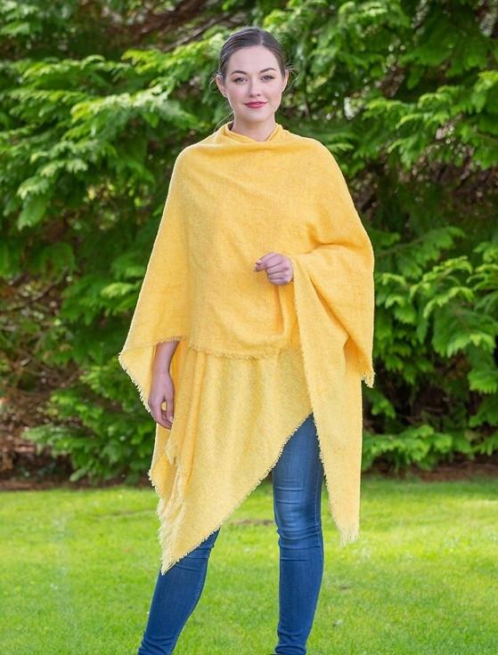 aran cashmere Lambswool Celtic Ruana Wrap‎‎‎‎‎‎‎