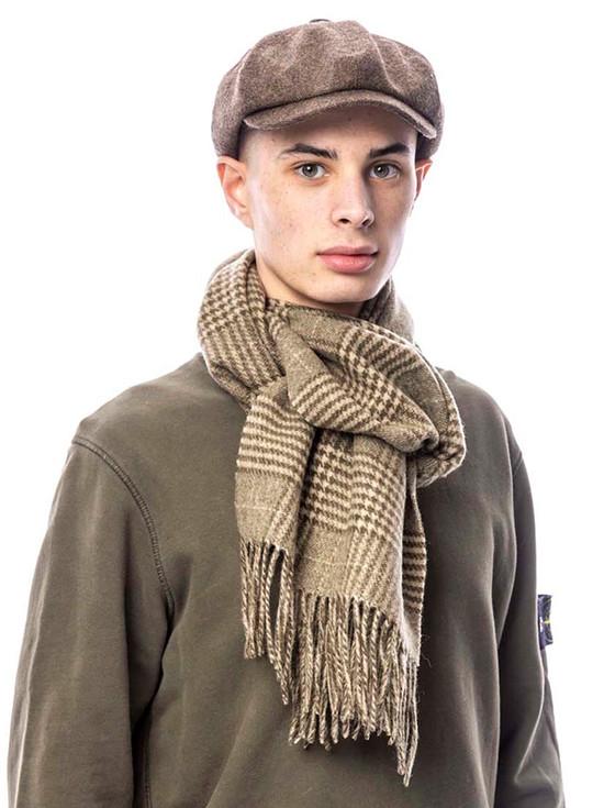 Aran Cashmere Lambswool Heritage Scarf - Green