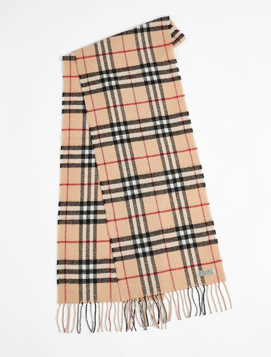 aran cashmere Lambswool Scarf - Bold Check