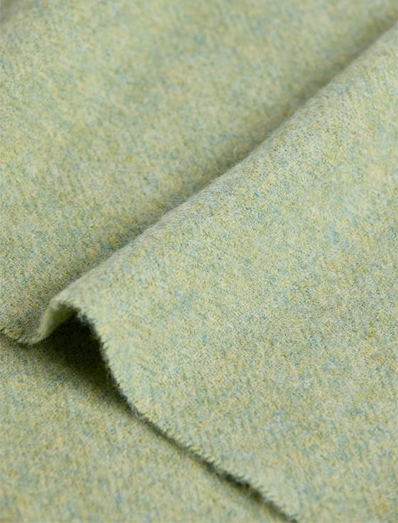 Aran Cashmere Lambswool Scarf - Green Melange