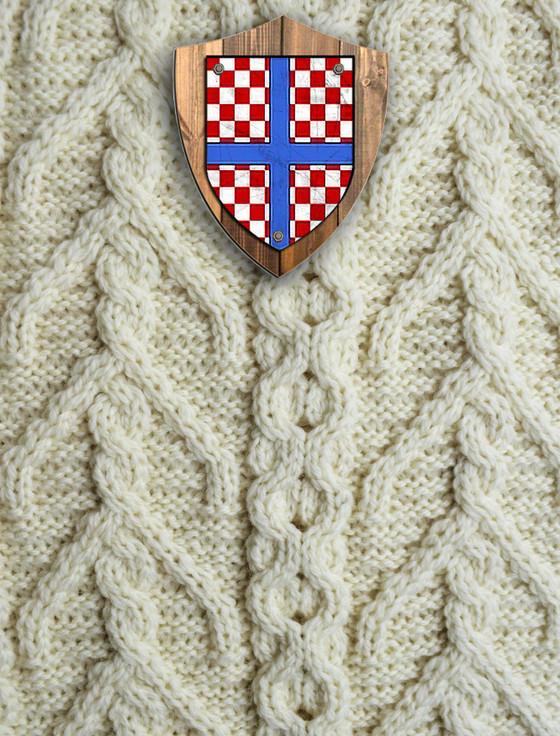 aran cashmere Larkin Clan Aran Throw