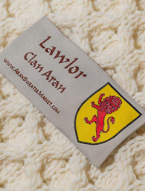 Aran Cashmere Lawlor Clan Aran Poncho
