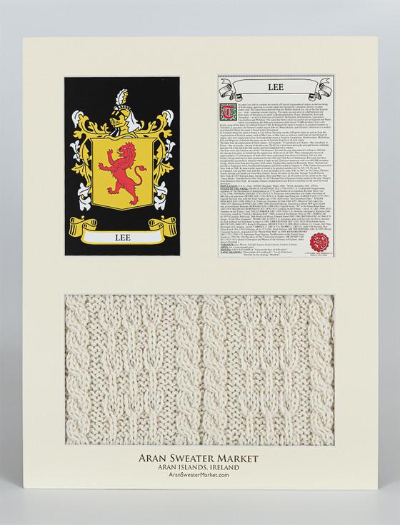 Aran Cashmere Lee Clan Aran & History Display