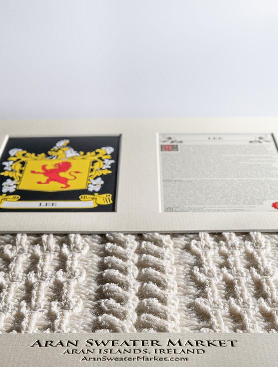 Aran Cashmere Lee Clan Aran & History Display