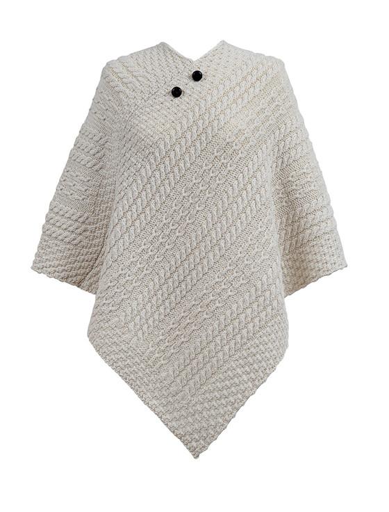 aran cashmere Lee Clan Aran Poncho