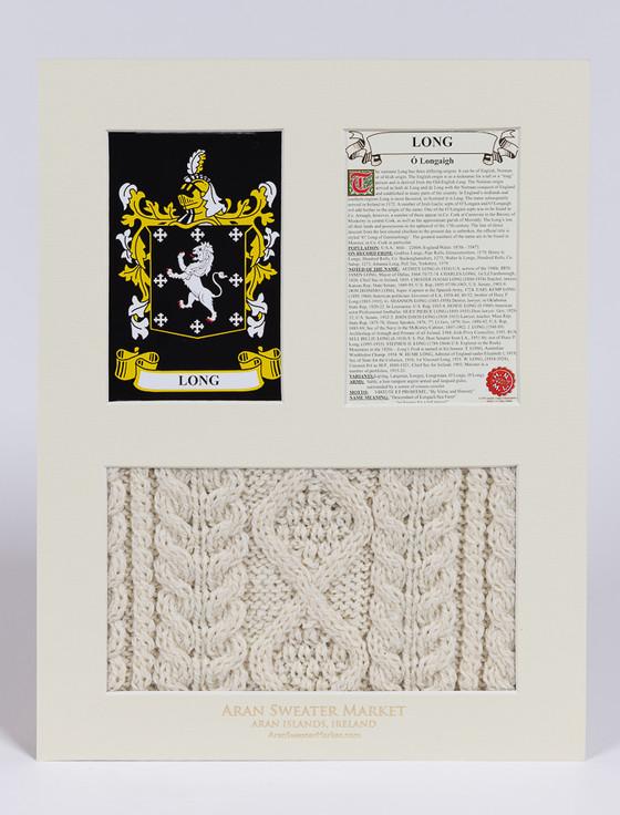 Aran Cashmere Long Clan Aran & History Display