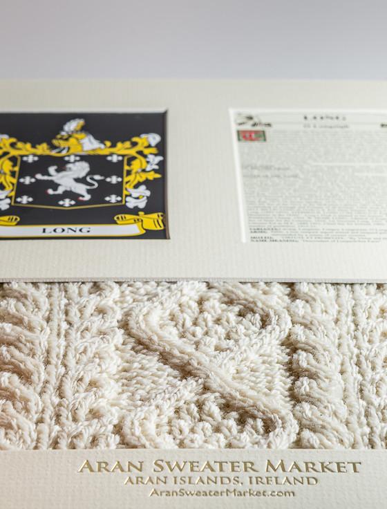 Aran Cashmere Long Clan Aran & History Display