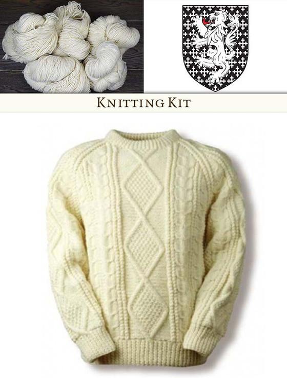 aran cashmere Long Knitting Kit