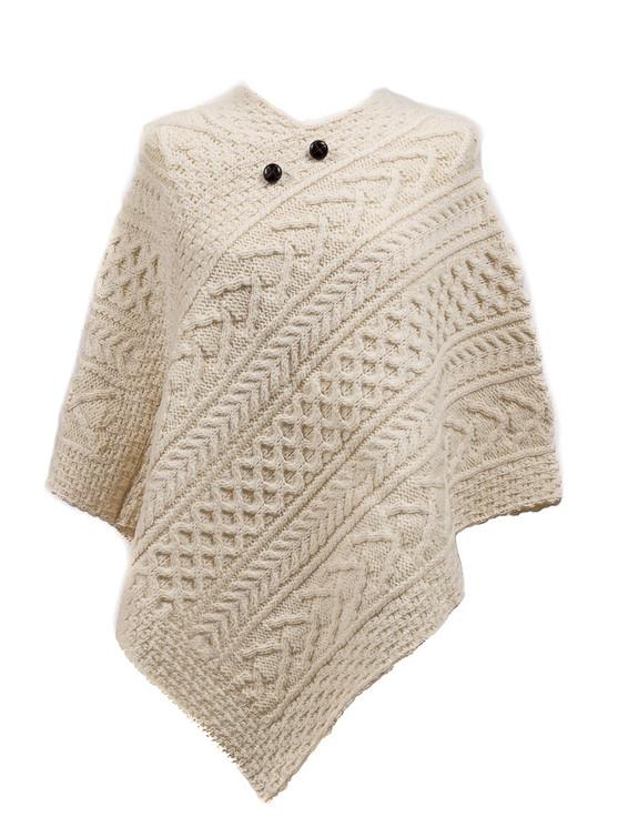 aran cashmere Lynch Clan Aran Poncho