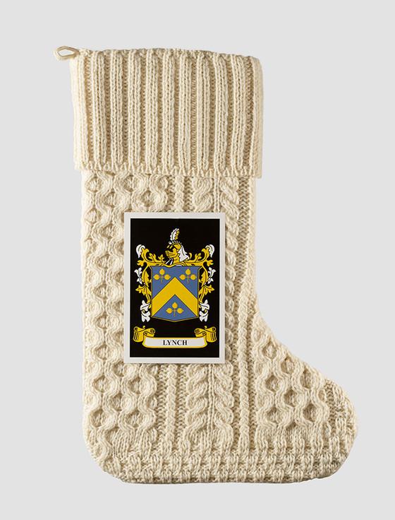 Aran Cashmere Lynch Clan Christmas Stocking