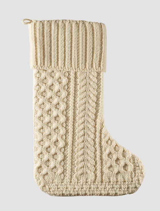 aran cashmere Lynch Clan Christmas Stocking