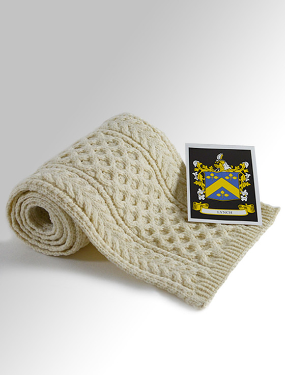 aran cashmere Lynch Clan Scarf