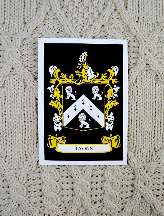 Aran Cashmere Lyons Clan Aran Throw