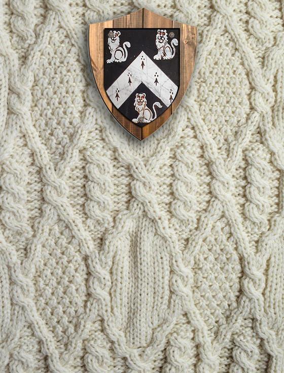 aran cashmere Lyons Clan Aran Throw