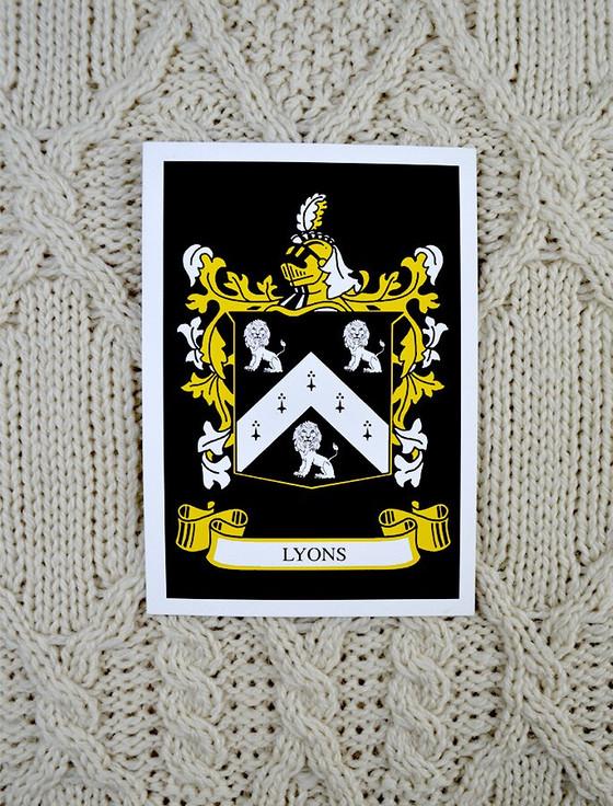 Aran Cashmere Lyons Clan Scarf