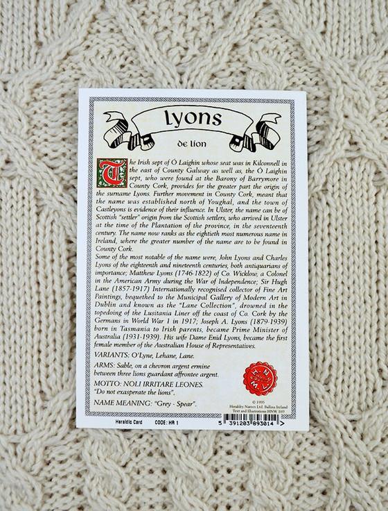 Aran Cashmere Lyons Clan Scarf