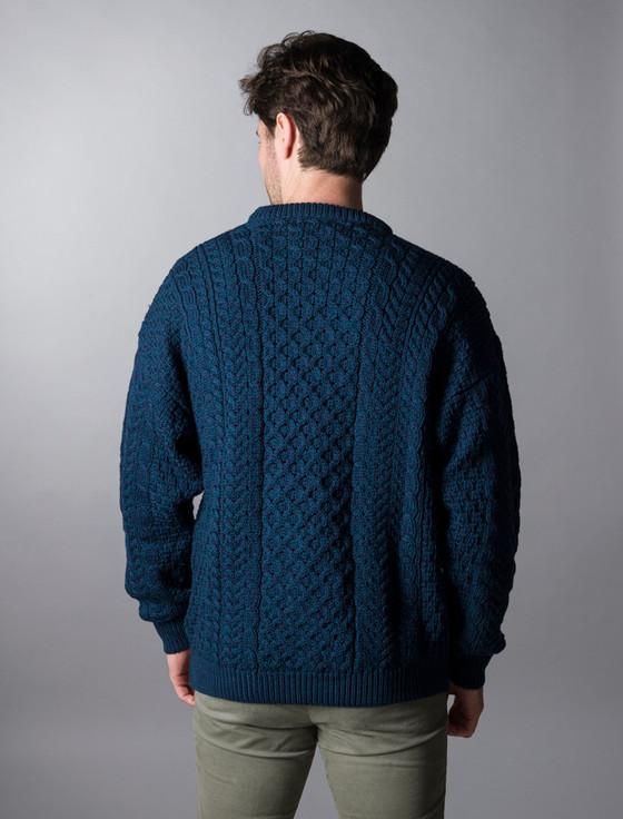 Aran Cashmere ‎M‎en's Merino A‎ran‎ S‎wea‎ter‎‎‎‎